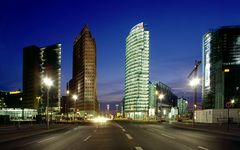 Berlin Potsdamer Platz in the evening