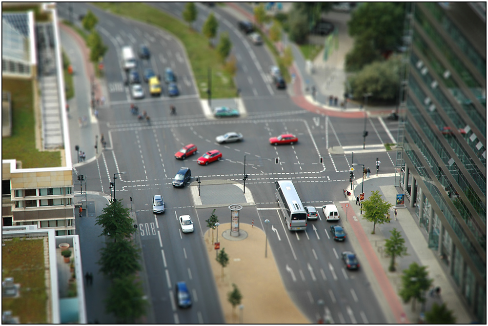 Berlin, Potsdamer Straße - Tilt/Shift Effekt