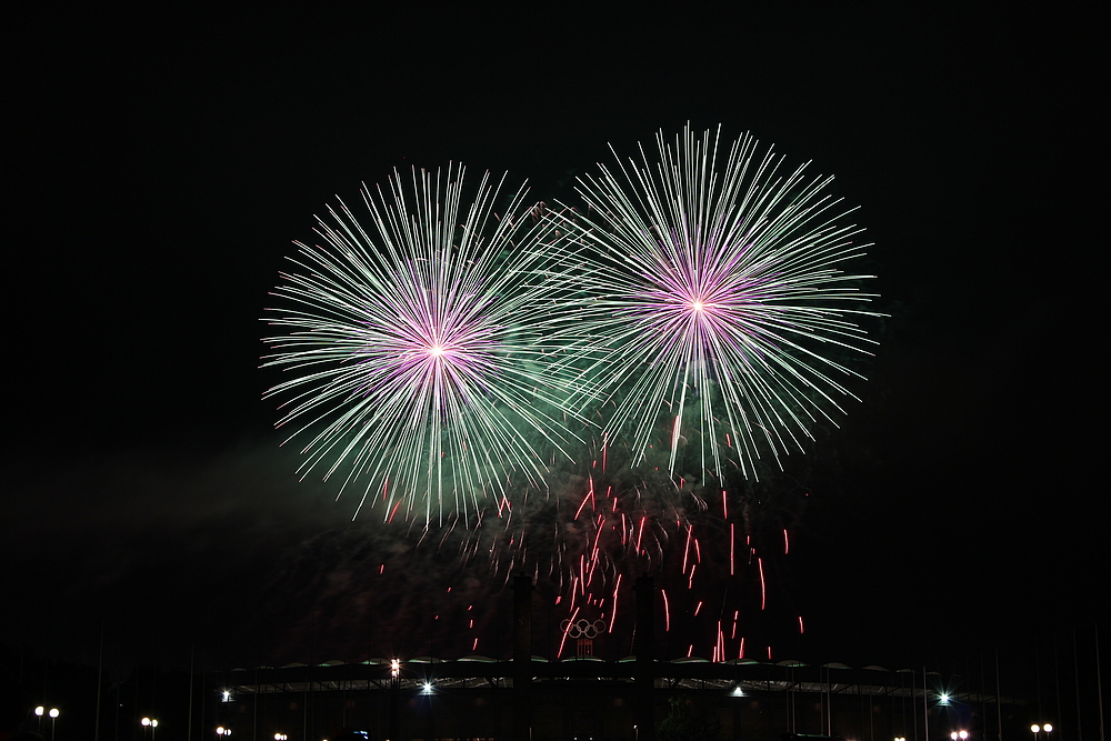 Berlin Pyronale auf dem Maifeld am Olympiastadion