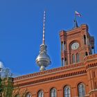 Berlin - Rathaus und Fernsehturm