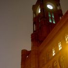 Berlin Rotes Rathaus im Nebel