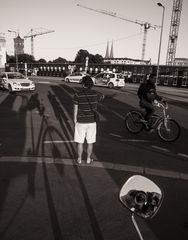 Berlin, September 2013: Der knipsende Rikschafahrer
