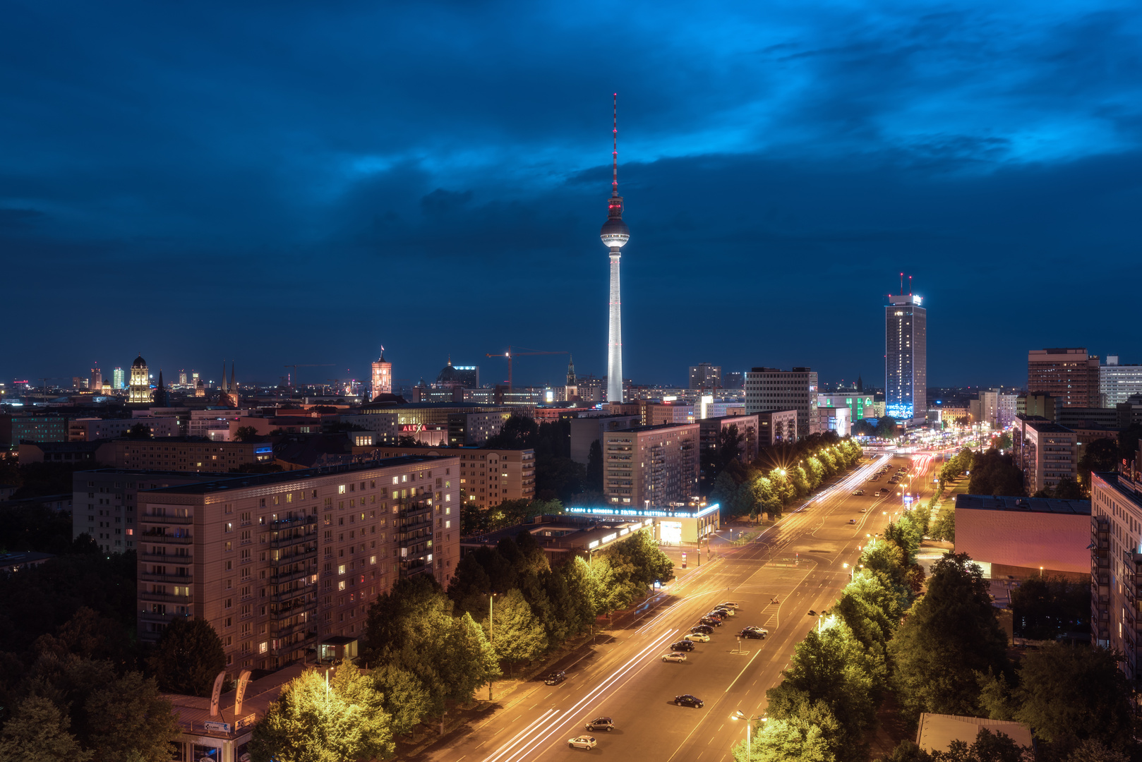 Berlin - Skyline Blaue Stunde