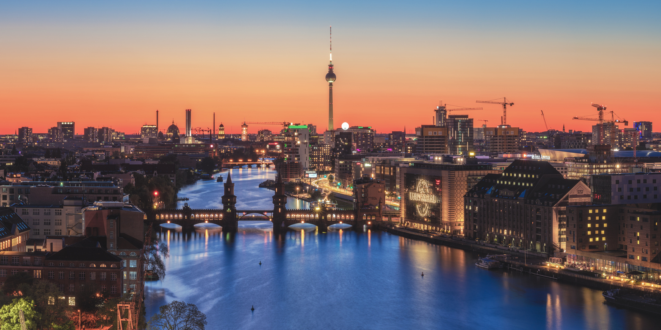 Berlin - Skyline Mediaspree Panorama