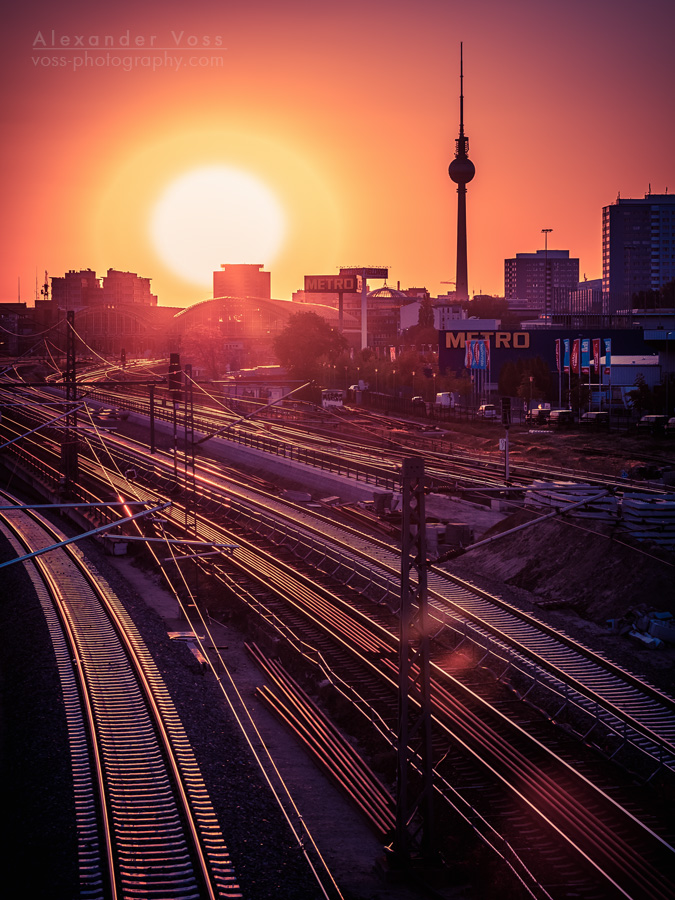 Berlin - Sonnenuntergang im Friedrichshain