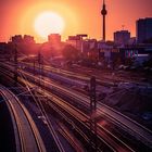 Berlin - Sonnenuntergang im Friedrichshain