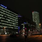 Berlin - Sony Center und DB-Bürogebäude bei Nacht