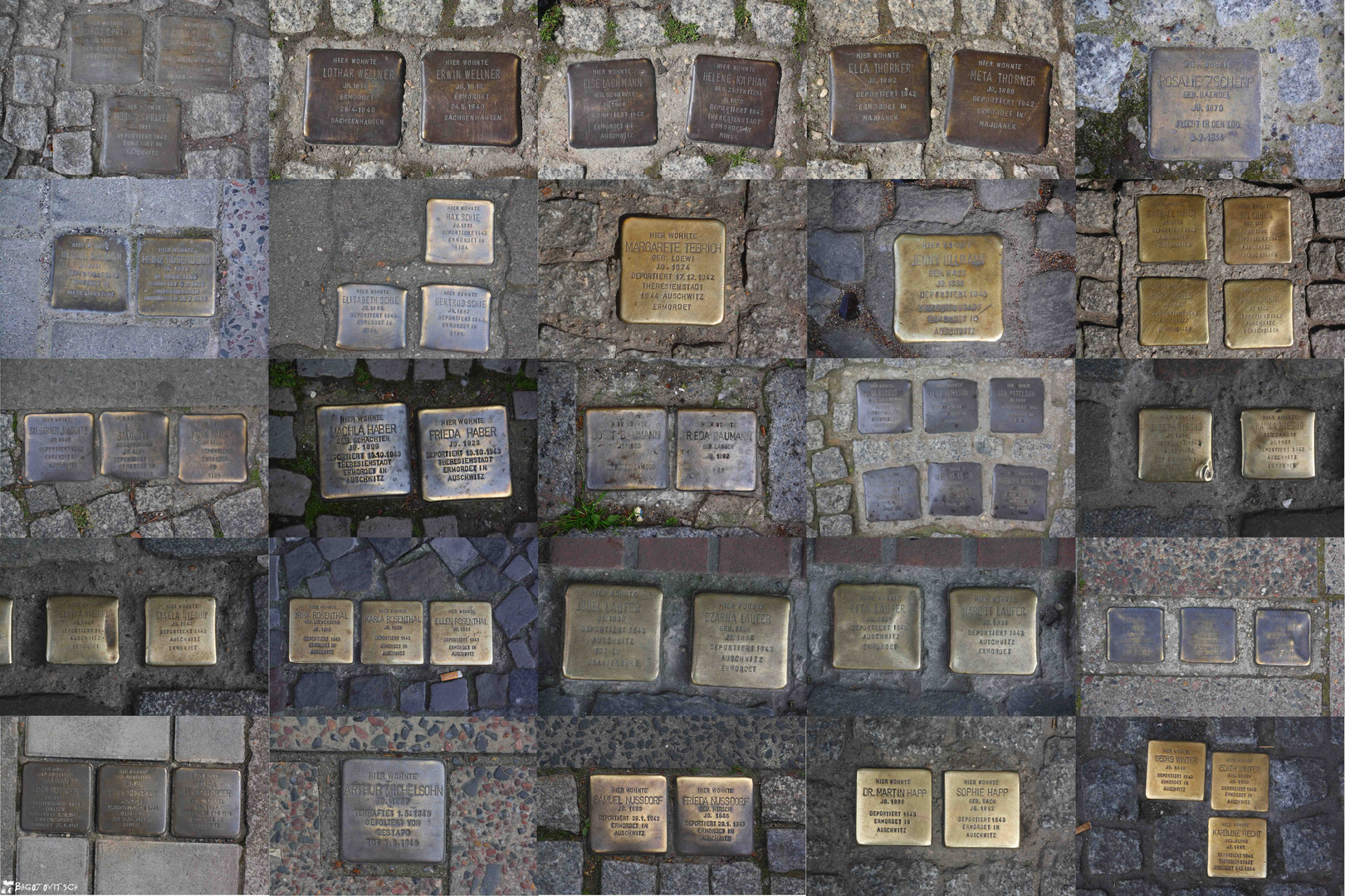 Berlin, Stolpersteine Foto & Bild reportage dokumentation, zeit