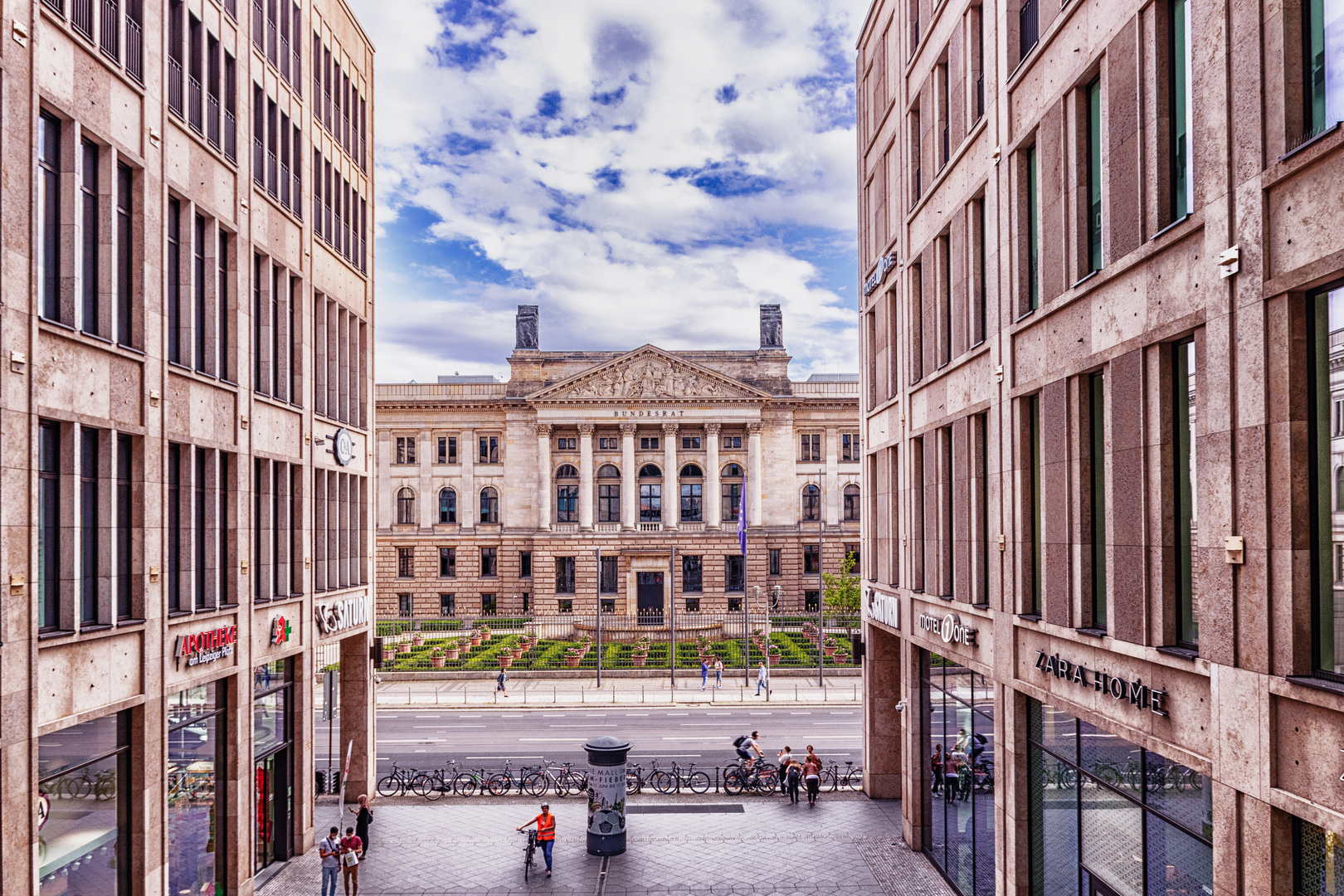 Berlin von der Mall aus fotografiert 