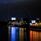 Berlin von der Oberbaumbrücke-Festival of lights 2009