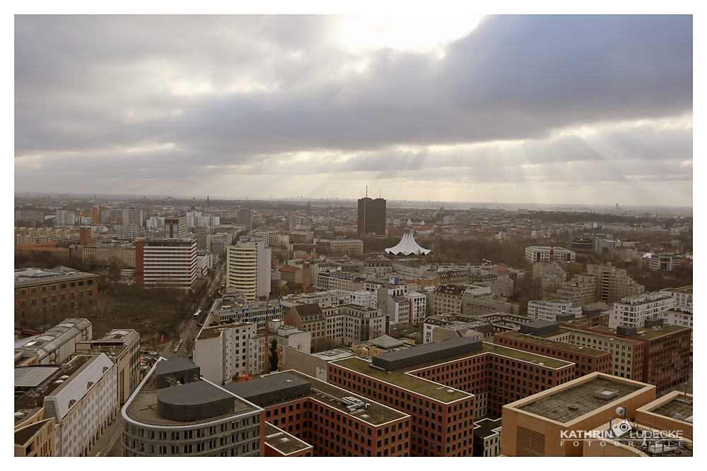 Berlin von oben-Aussicht vom Panoramapunkt Berlin