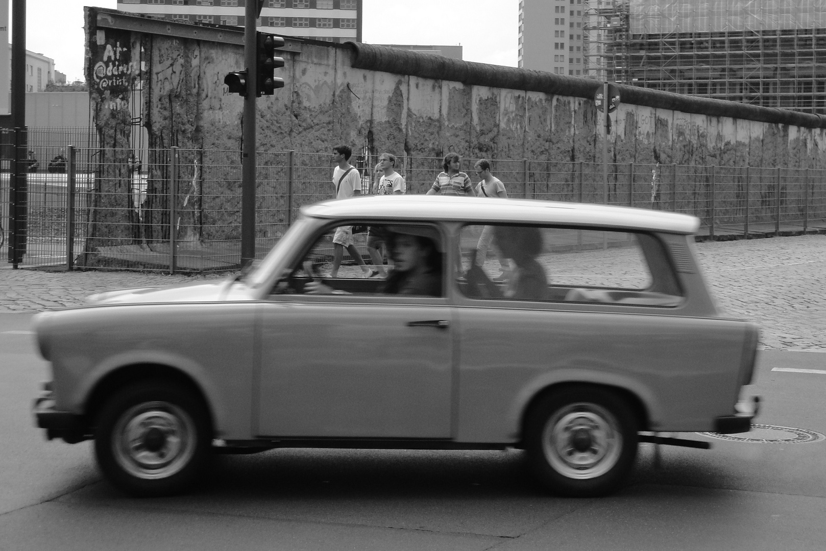 Berlin Wall and Trabi