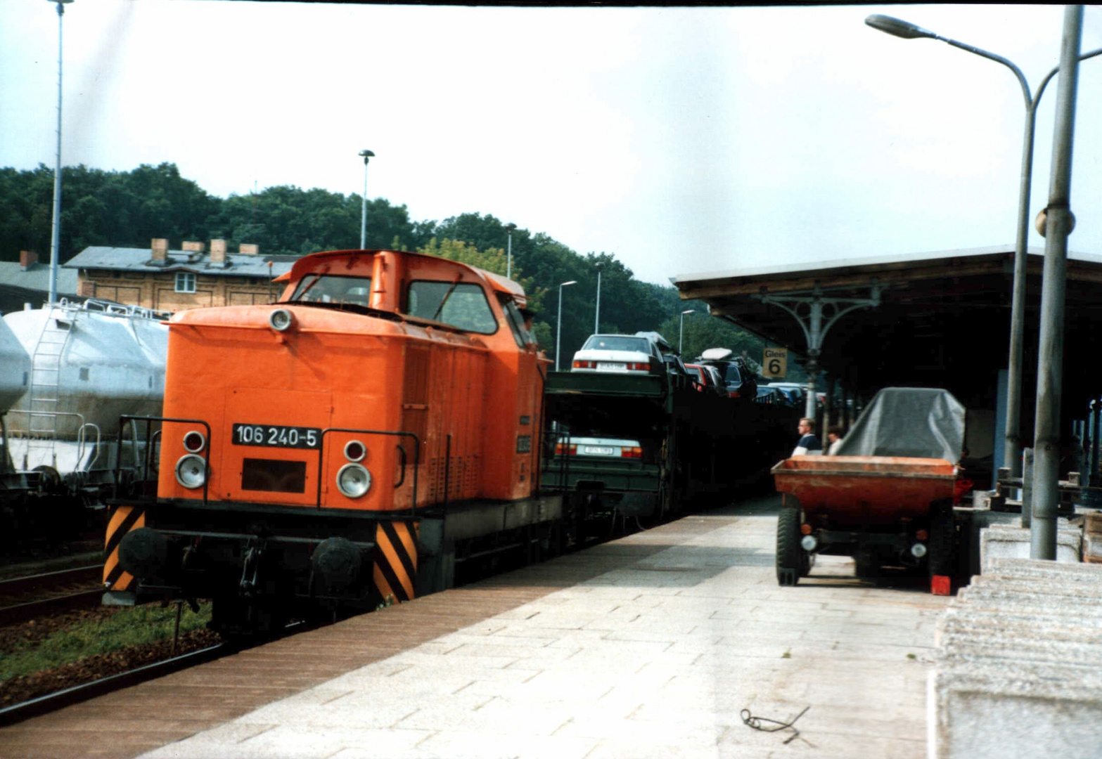 Berlin Wannsee 1986 Autoreisezug aus Hannover