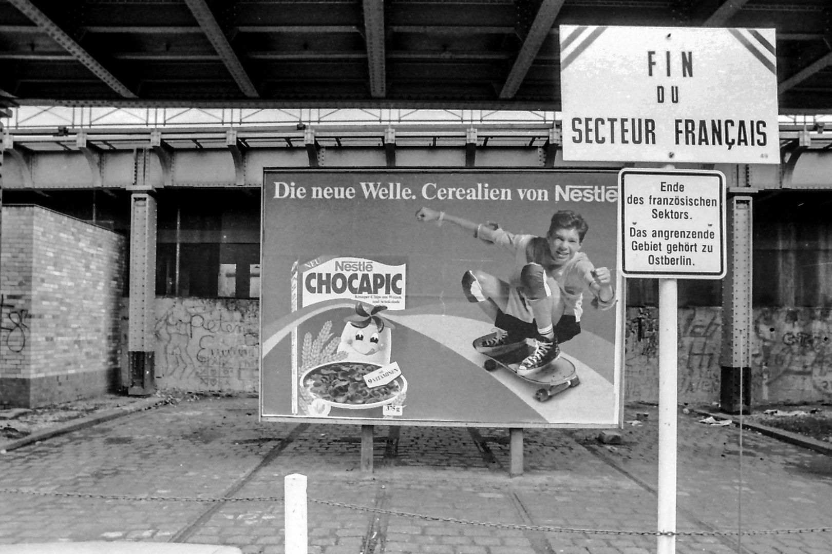 Berlin-Wollankstrasse 1988 zugemauert