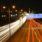 Berliner Autobahn bei Nacht