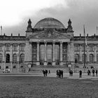 Berliner Bundestag Schwarz Weiß