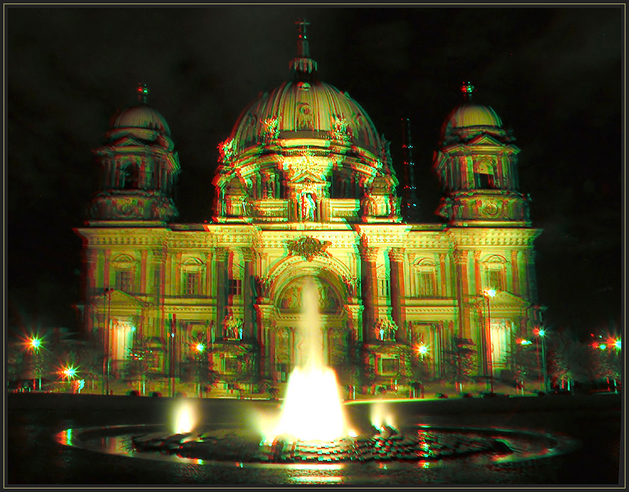 Berliner Dom - 3D Anaglyphe