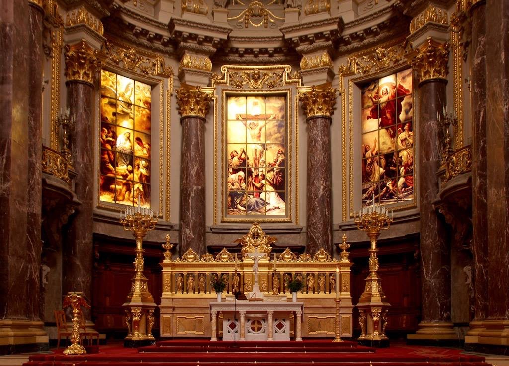 Berliner Dom …. Altar 