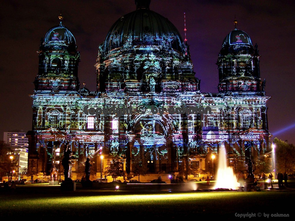 Berliner Dom beim Festival of Lights 2007