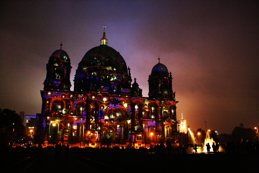 Berliner Dom beim Festival of lights 2009