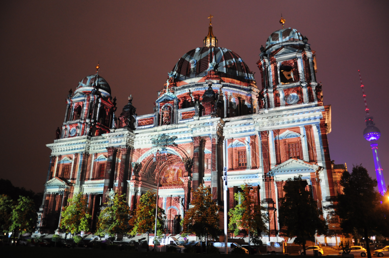 Berliner Dom beim Festival of Lights 2012