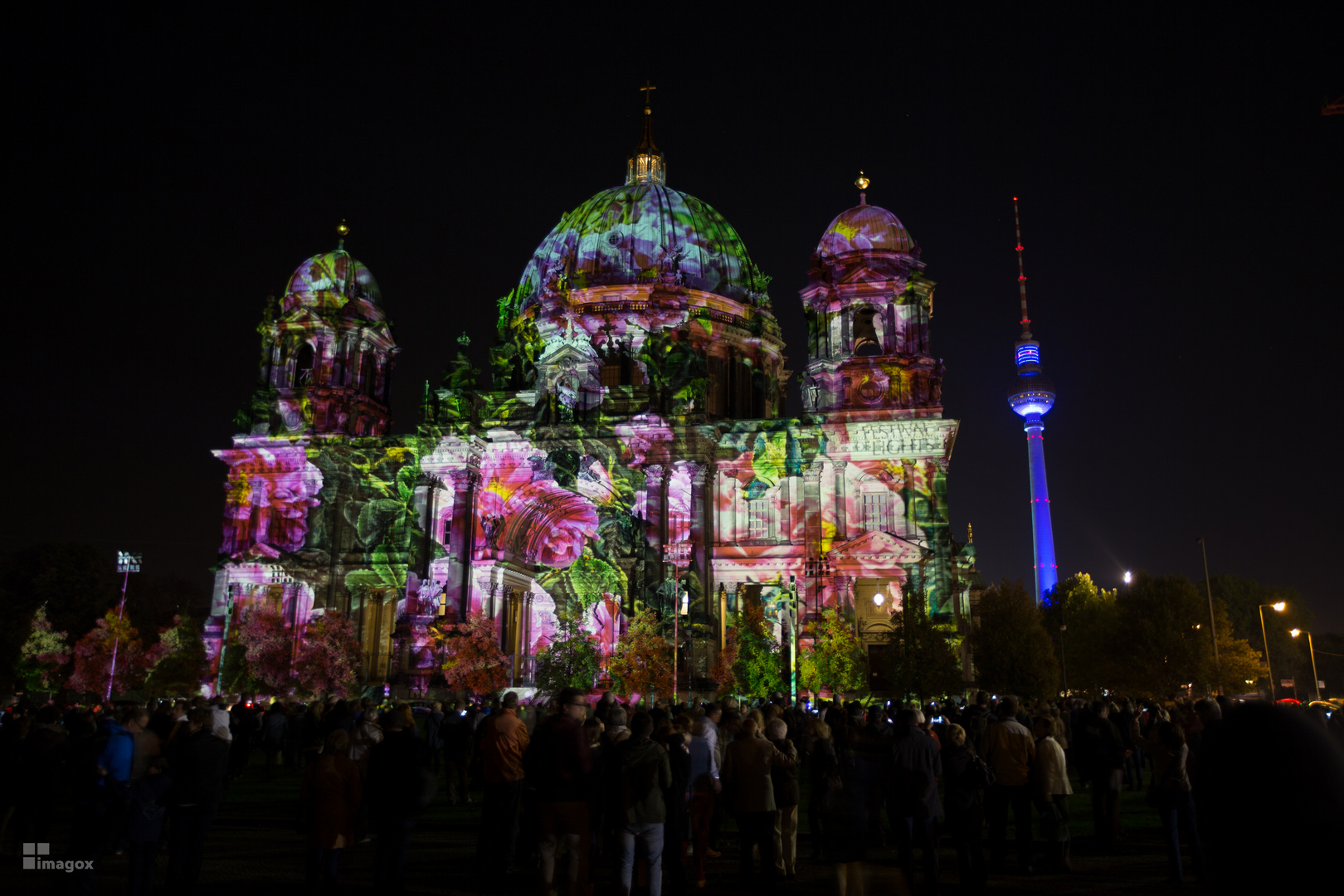 Berliner Dom beim Festival of Lights 2014