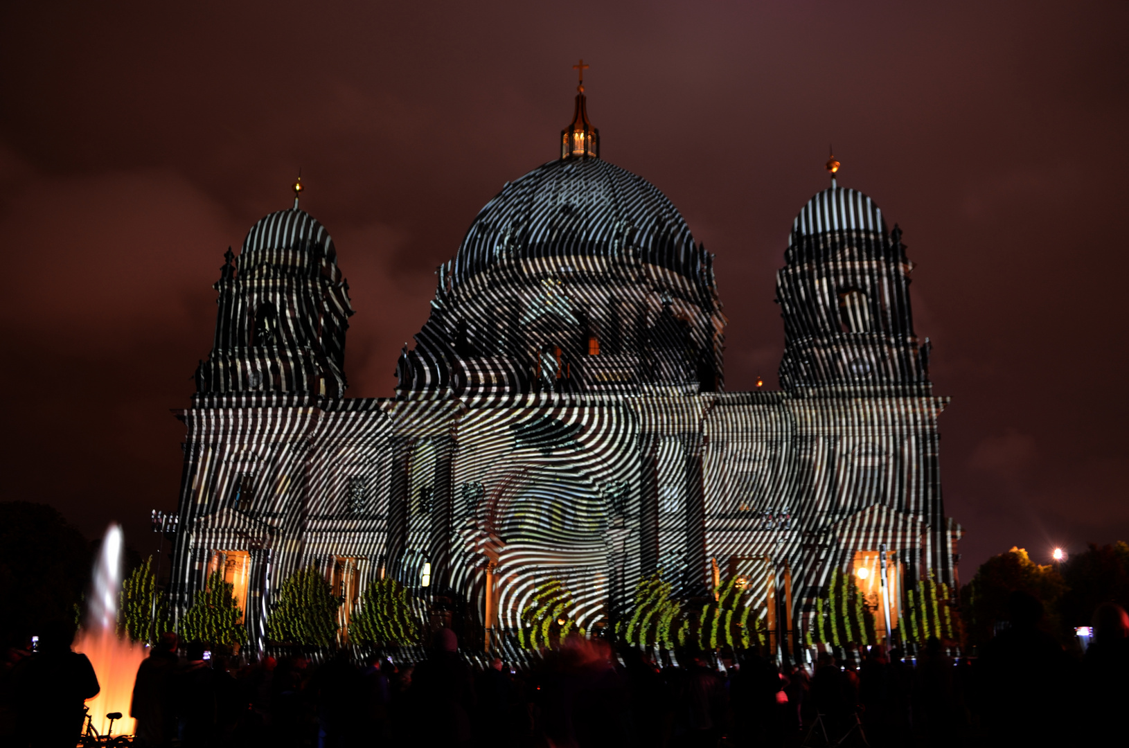 Berliner Dom beim Festival of Lights