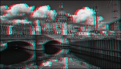 Berliner Dom hinter Baustelle (3D)