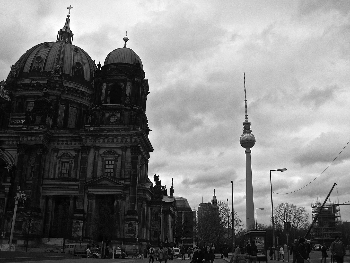 Berliner Dom und Fernsehturm Foto &