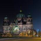 Berliner Dom, Westfassade, bei Nacht