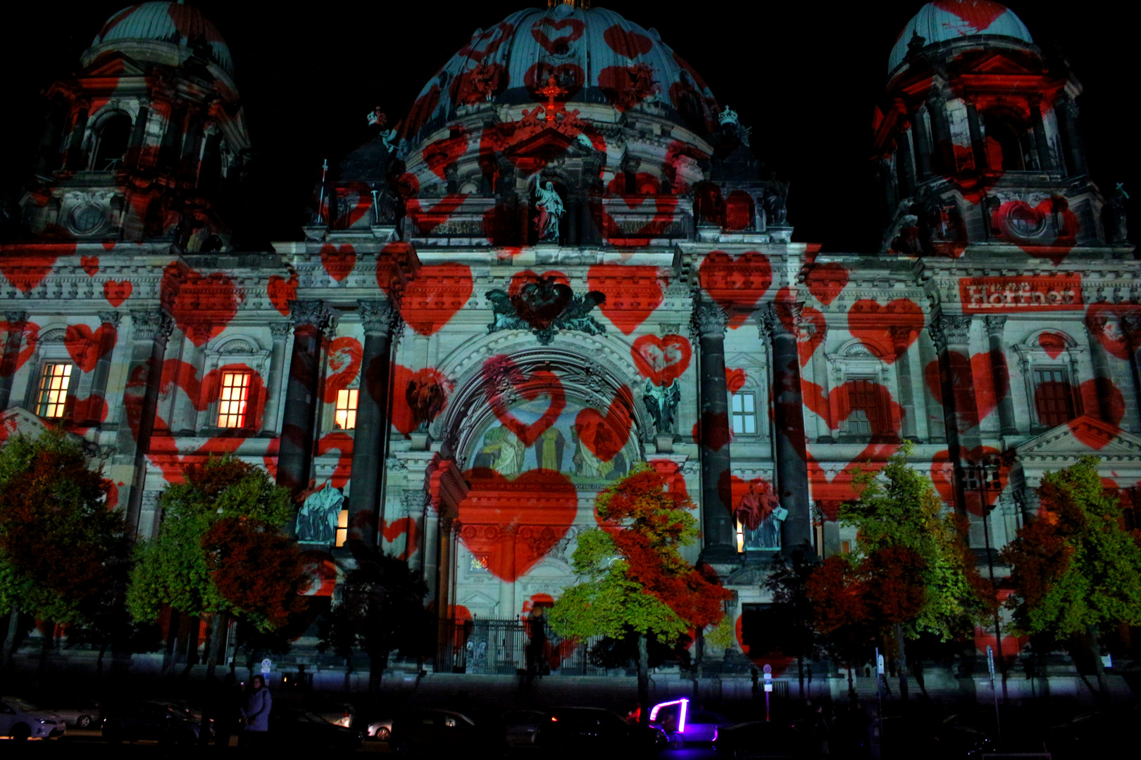 Berliner Dom with Hearth by Festival of Lights