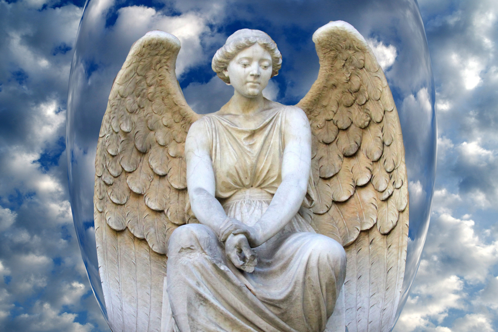 Berliner Engel im Himmel Foto & Bild | architektur, friedhöfe, engel