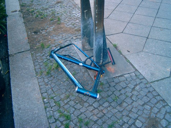 Berliner Fahrräder habens nicht leicht