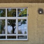 Berliner Fenster III: Grüner Ausblick