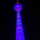 Berliner Fernsehturm beim Festival of Lights 2011