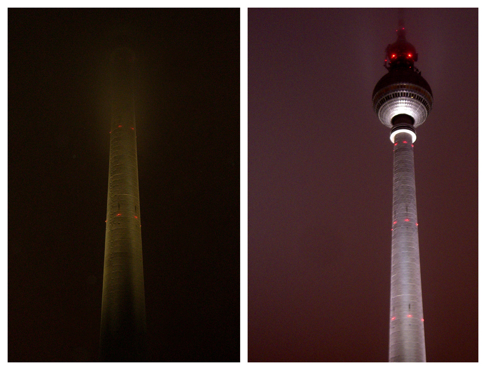 Berliner Fernsehturm in der Nacht