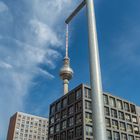 Berliner Fernsehturm mit besonderen Aufhänger