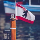 Berliner Flagge im Historischen Hafen