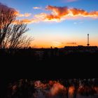 Berliner Funkturm am Abend