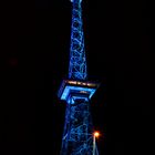 Berliner Funkturm in blau