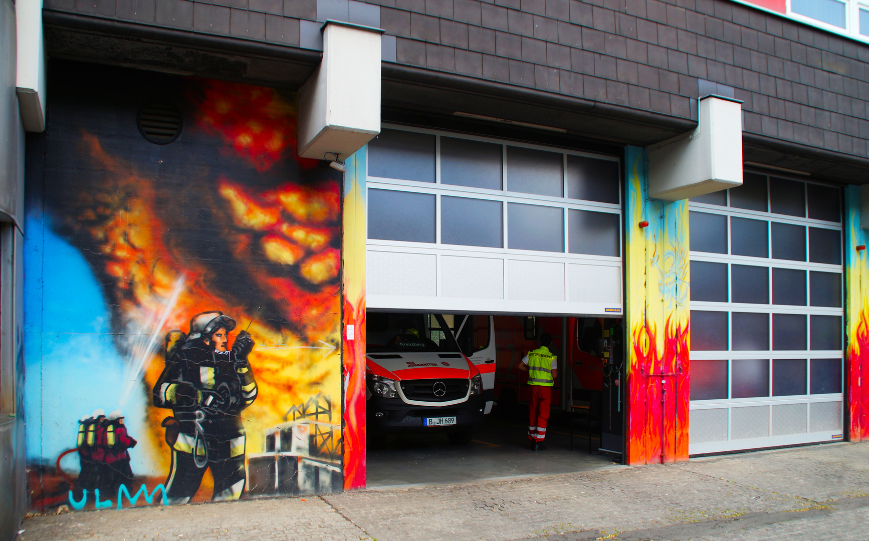 Berliner Graffiti: Feuerwache Kreuzberg