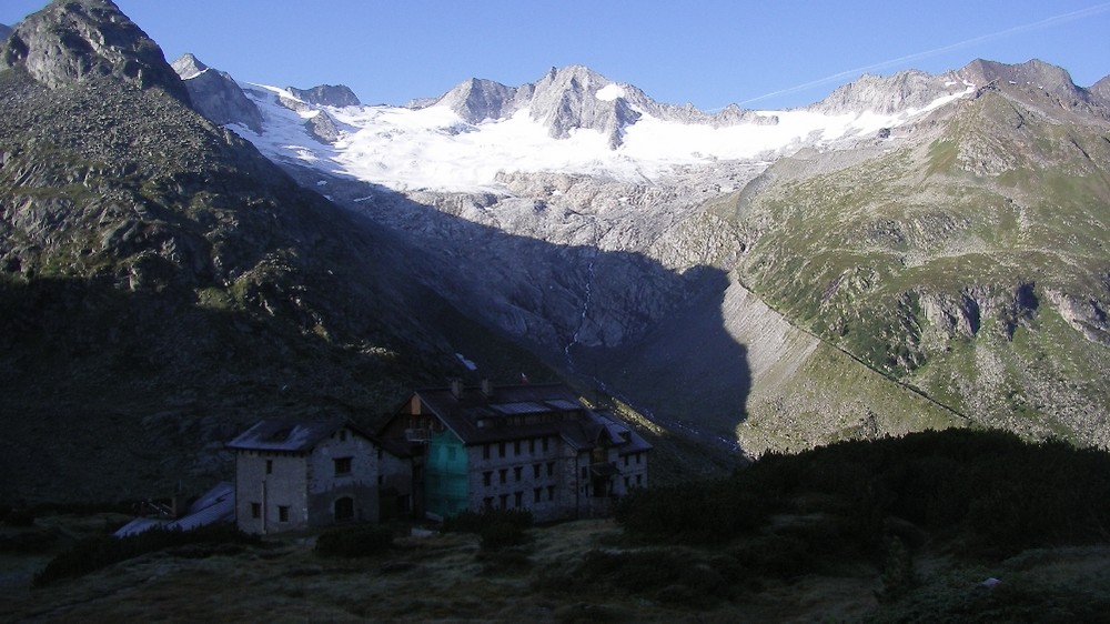 Berliner Hütte am Morgen