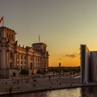 Berliner Reichstag im Sonnenuntergang