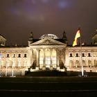 Berliner Reichstag zur Lightshow 2008