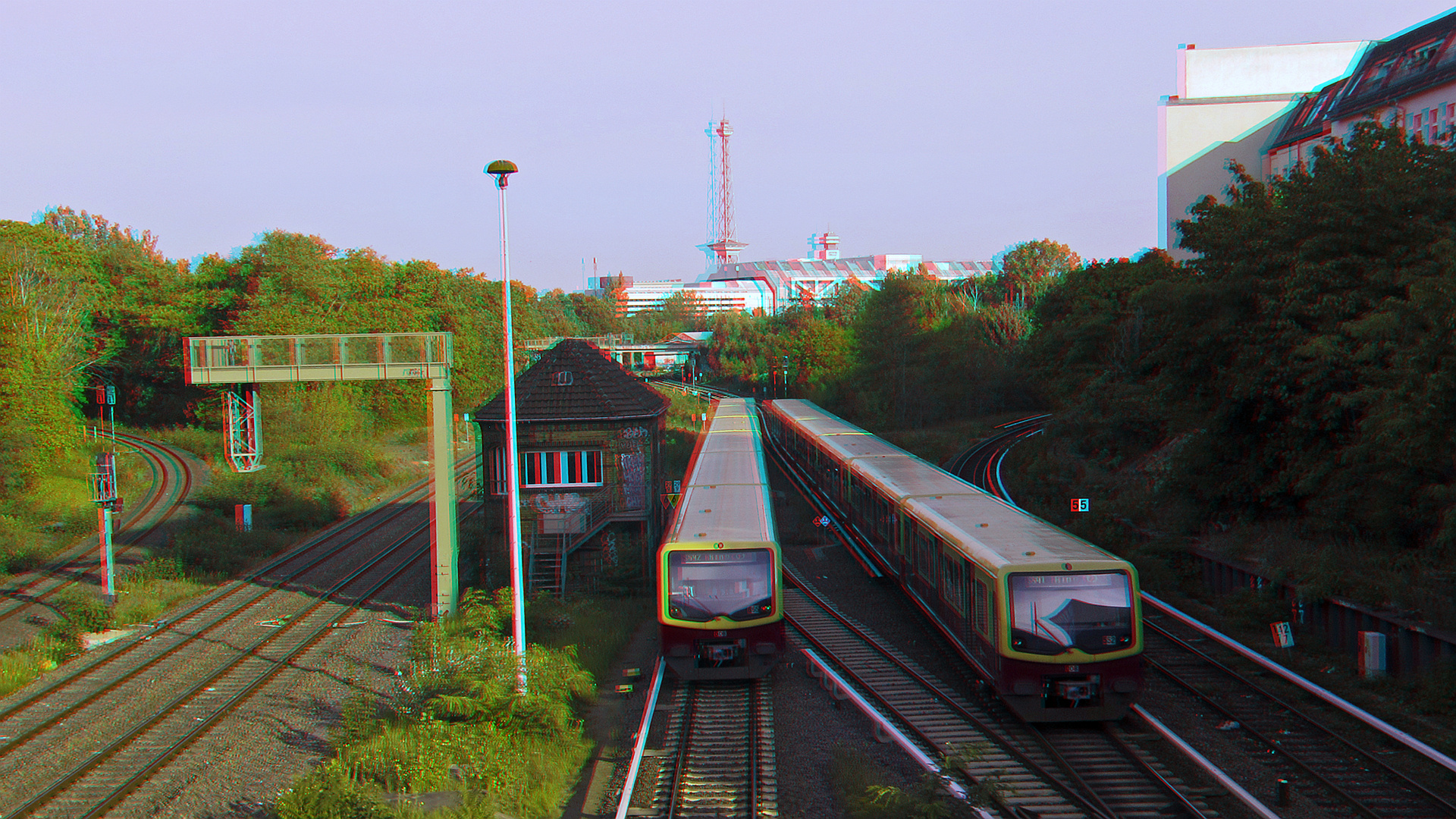 Berliner Ringbahn (3D-Anaglyphe)