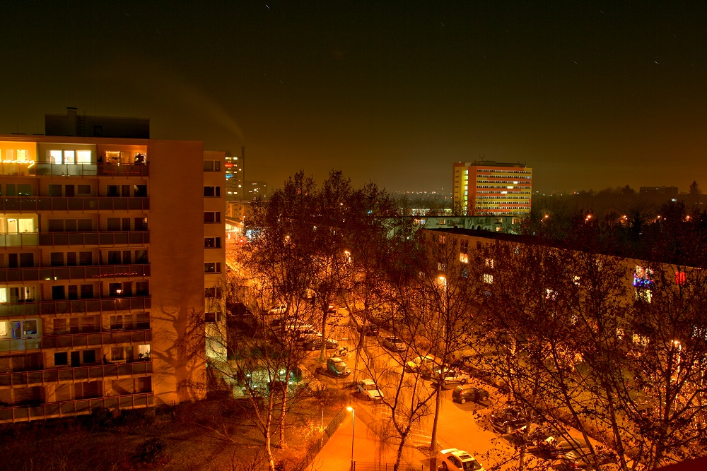 Berliner Siedlung am Heiligabend 2006