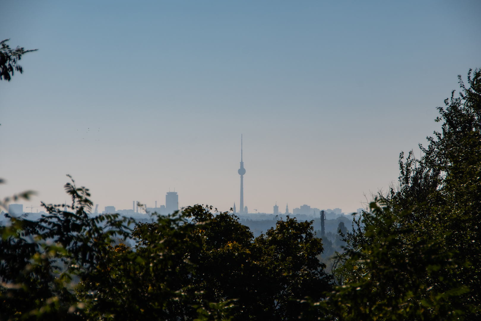 Berliner Skyline aus weiter Enfernung