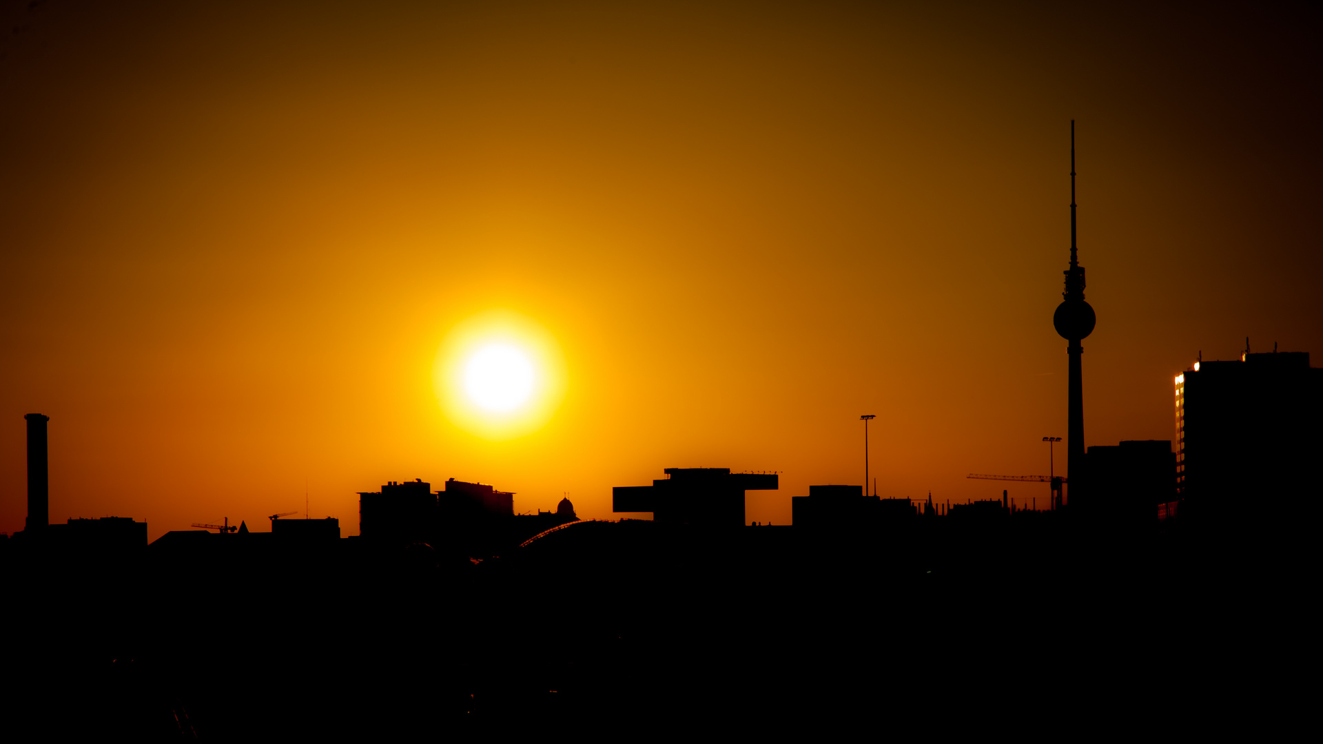 Berliner Sonnenuntergang