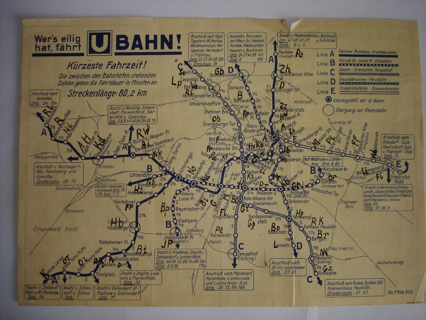 Berliner U-Bahn 1936