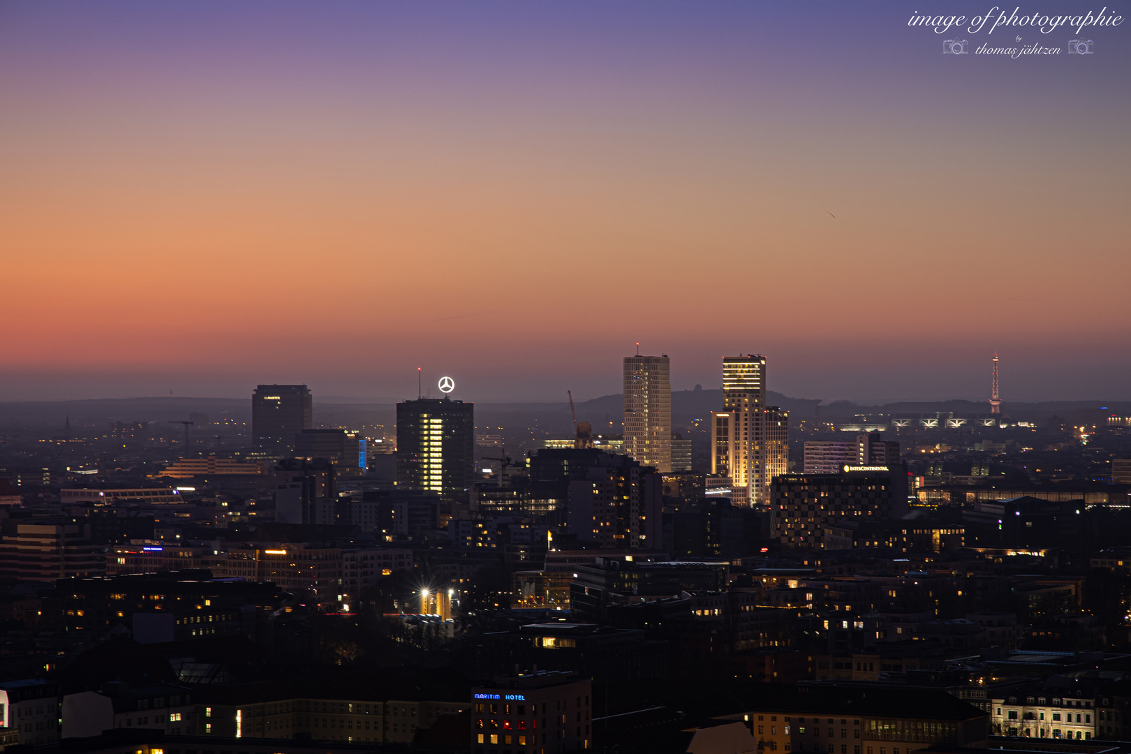 Berliner West-City bei Nacht